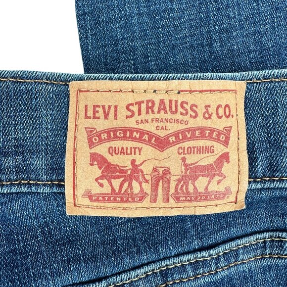Levis Womens Classic Bootcut Jeans Blue Denim Size 6 - Picture 8 of 13